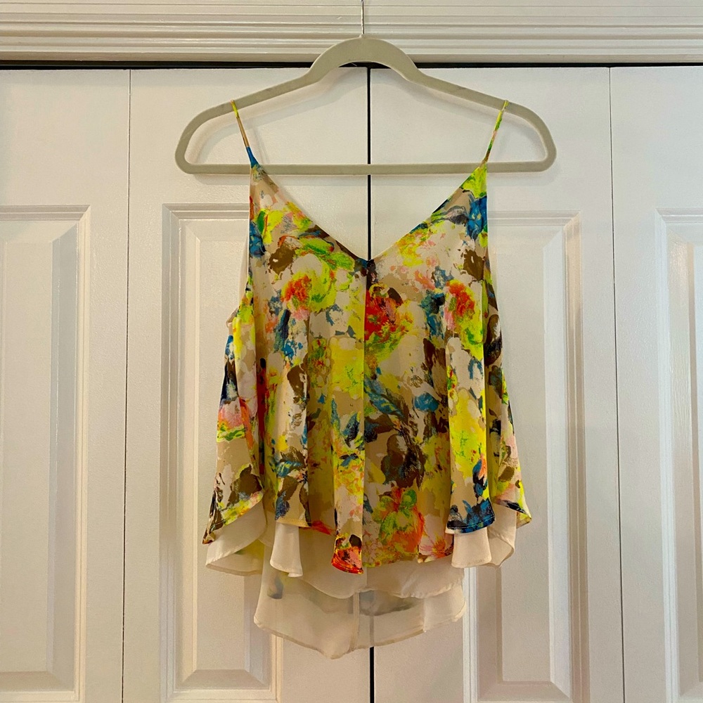 ASTR The Label - 💛 NEON Splash Floral Tank